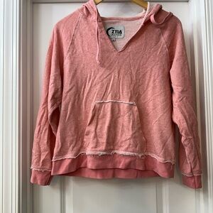 ZYIA Pink Oversized Long Sleeve Beach Hoodie